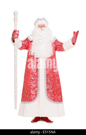 Uomo in Santa Claus suit Foto Stock