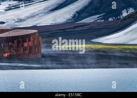 Base Whalers Isola Deception, Antartide Foto Stock