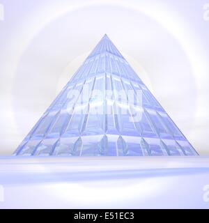 Piramide di sun - 3D render Foto Stock