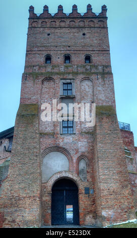 Vecchio castello in città Lutsk Foto Stock