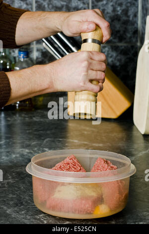 Polpette di carne Foto Stock
