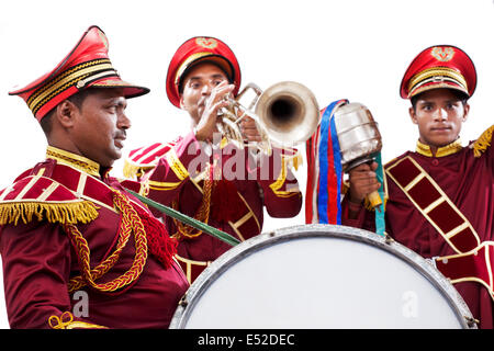 Bandwalas giocando sui loro strumenti Foto Stock