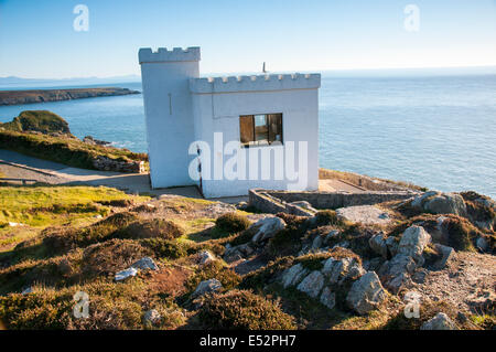 Tramonto a sud Stack, Angelsey Wales UK Foto Stock