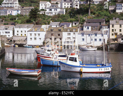 Polperro Harbour, Polperro, Cornwall, England, Regno Unito Foto Stock