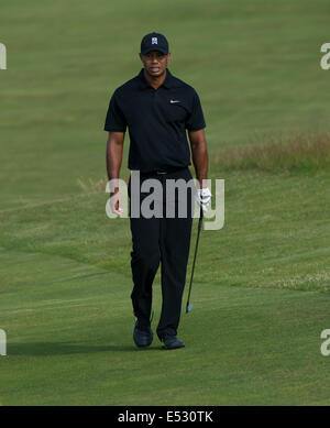 Hoylake, UK. 18 Luglio, 2014. L'Open di Golf Tiger Woods [USA] Credito: Azione Sport Plus/Alamy Live News Foto Stock