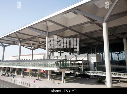 La moderna architettura dell'aeroporto di Malaga, Spagna Foto Stock