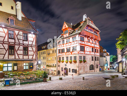 Norimberga, Germania a Albrecht Dürer house. Foto Stock