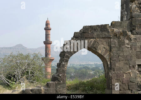 Chand Minar, Daulatabad, Maharashtra, India Foto Stock