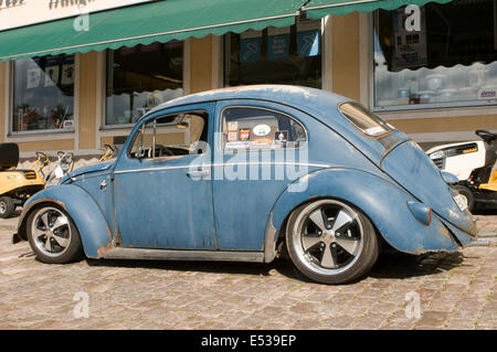 Vw beetle cal look California osservatore style custom auto automobili abbandonate personalizzati asta di ratto Foto Stock