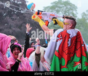 Perth, Scotland, Regno Unito. 19 Luglio, 2014. Medico e i medici gioca a riavvolgere la Scozia Festival presso Scone Palace, Perth, Scozia. Credito: Derek Allan/Alamy Live News Foto Stock