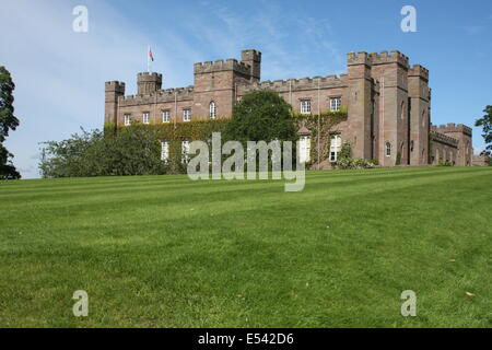 Scone Palace, il coronamento posto del re scozzese Foto Stock