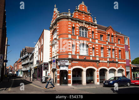 Regno Unito, Inghilterra, Worcestershire, Worcester, New Street, Phoenix House, tarda architettura vittoriana Foto Stock