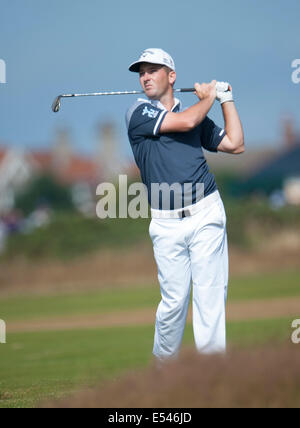 Hoylake, UK. Il 20 luglio, 2014. La Open Golf Championship, round finale. Matt ogni [USA] con il suo approccio al credito verde: Azione Plus sport/Alamy Live News Foto Stock