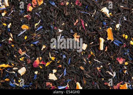 Soderblandning o Soder Te chiamato anche Blend del sud di Stoccolma - mescolate il tè nero lascia shot in studio Foto Stock