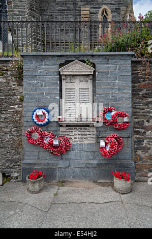 Aberdovey aberdyfi galles memoriale di guerra Foto Stock