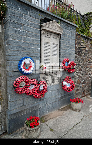 Aberdovey aberdyfi galles memoriale di guerra Foto Stock