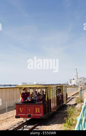 Volks elettrica ferroviaria, Brighton East Sussex, England, Regno Unito Foto Stock