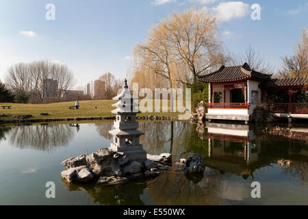 Giardino della luna rigenerati, Giardini del Mondo in Marzahn parco ricreativo, Berlino, Germania Foto Stock