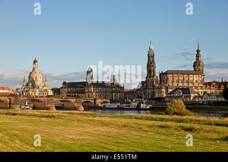 La città di Dresda, Sassonia, Germania, Europa Foto Stock