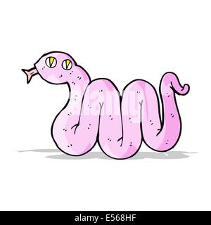 Funny cartoon snake Illustrazione Vettoriale