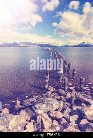 Paesaggio vintage. Foto Stock