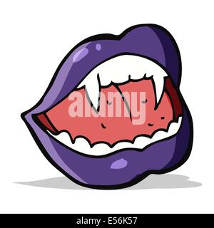 Cartoon vampire labbra Illustrazione Vettoriale