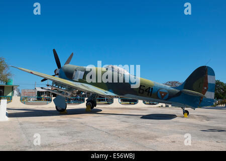 Hawker Sea Fury FB.11 in corrispondenza della Baia dei Maiali Museum, Playa Giron, Cuba. Foto Stock