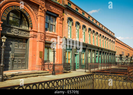 Architettonicamente significativo savana vecchio edificio della Borsa del Cotone di Savannah, GA, Stati Uniti d'America Foto Stock