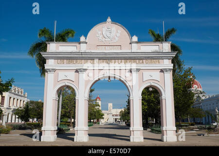 Arco de Triunfo, Cienfuegos, Cuba. Foto Stock