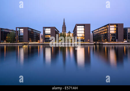 Nordea Bank Headquarters in Christianshavn, Copenhagen, Danimarca Foto Stock