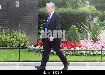 Londra, Regno Unito. Xxii Luglio, 2014.Il Segretario della Difesa Michael Fallon arriva a Downing street settimanale per la riunione di gabinetto Credito: amer ghazzal/Alamy Live News Foto Stock