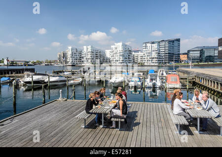 Havneholmen, moderno appartamento case, Copenhagen, Danimarca Foto Stock