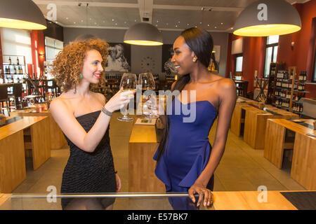 Happy Hour presso la casa del vino Enotavola-Casa del Barolo, Torino, Piemonte, Italia, Europa Foto Stock