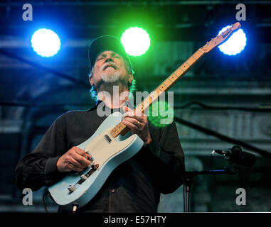 Liberec, Repubblica Ceca. 22 Luglio, 2014. American jazz-rock chitarrista e compositore John Scofield esegue entro la Boemia Jazz Fest di Liberec (Repubblica Ceca), 22 luglio 2014. Credito: Radek Petrasek/CTK foto/Alamy Live News Foto Stock