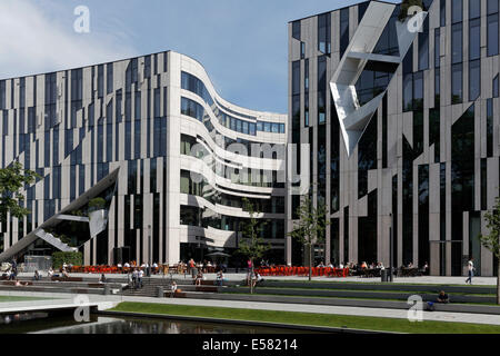 Kö-Bogen complesso edilizio, architetto Daniel Libeskind, Düsseldorf, Renania settentrionale-Vestfalia, Germania Foto Stock