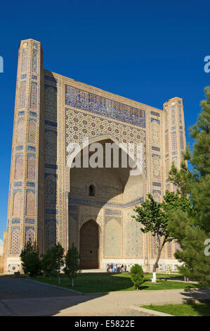 La Moschea Bibi-Khanym, Samarcanda, Uzbekistan Foto Stock