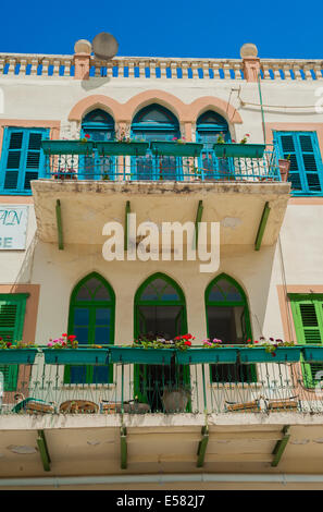 Al Mutran guest house nella vecchia città di Nazaret, Israele. Foto Stock