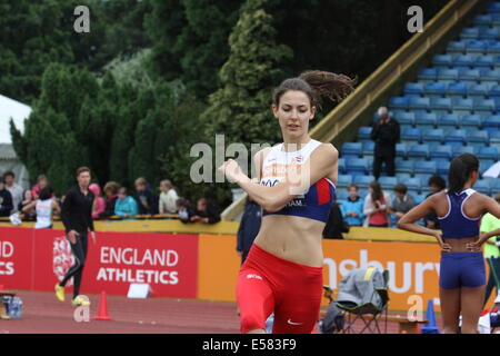 Isobel Pooley Donne Salto in alto Foto Stock