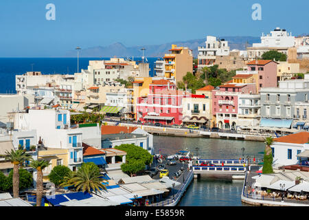 Agios Nikolaos. Creta, Grecia Foto Stock