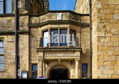 Biblioteca Universitaria, Palazzo Verde, parte del Collegio Universitario di Durham Durham, Regno Unito Foto Stock