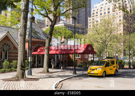 Rinnovato di recente sulla Taverna il ristorante Green nel Central Park di New York Foto Stock