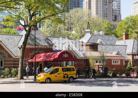 Rinnovato di recente sulla Taverna il ristorante Green nel Central Park di New York Foto Stock