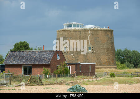 Martello Tower Shingle Street Suffolk REGNO UNITO Foto Stock