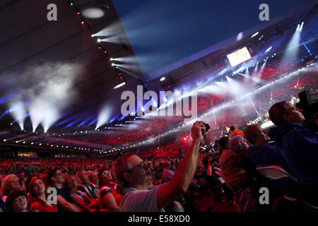Glasgow, Scotland, Regno Unito. 23 Luglio, 2014. Cerimonia di apertura dei XX Giochi del Commonwealth a Glasgow al Celtic Park. Credito: ALAN OLIVER/Alamy Live News Foto Stock