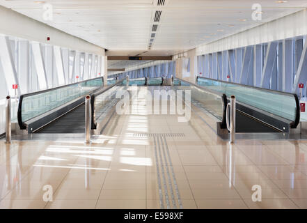DUBAI, Emirati Arabi Uniti - 31 ottobre: interno della stazione della metropolitana di Dubai. Metropolitana più lunga del mondo completamente automatizzata in rete della metropolitana (75 km) su O Foto Stock