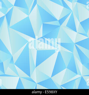 Seamless triangolo blu sullo sfondo, eps 10 Foto Stock
