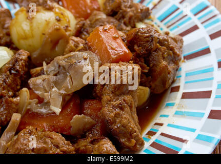 Ragù di selvaggina - agriturismo in stile rustico vecchio Foto Stock