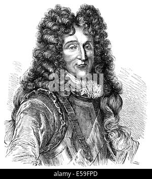 François Henri de Montmorency-Bouteville, duca di Piney-Luxembourg, 1628 -1695, un generale francese, il maresciallo di Francia Foto Stock