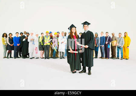 Ritratto di certi laureati Foto Stock