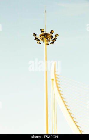 Forma slanciata progettato da Santiago Calatrave in Valencia Spagna Foto Stock